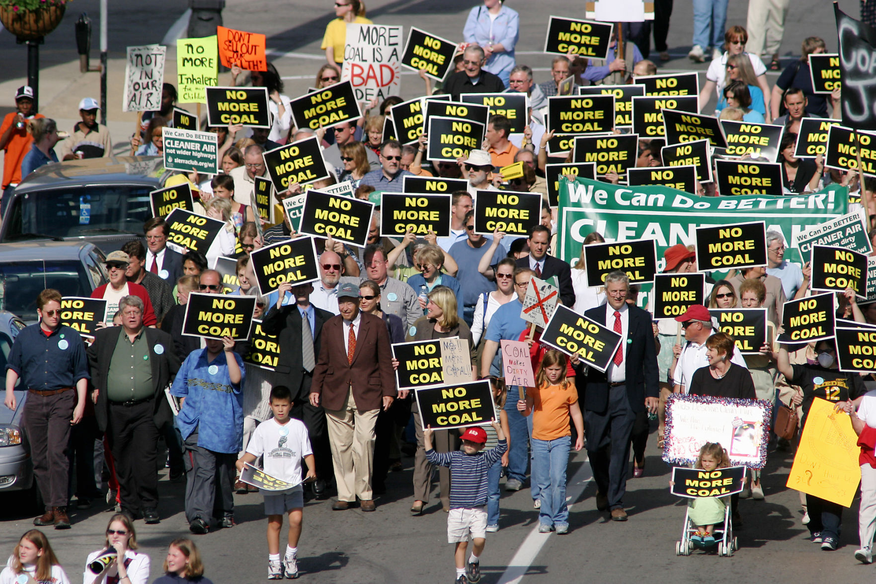 Power plant protest